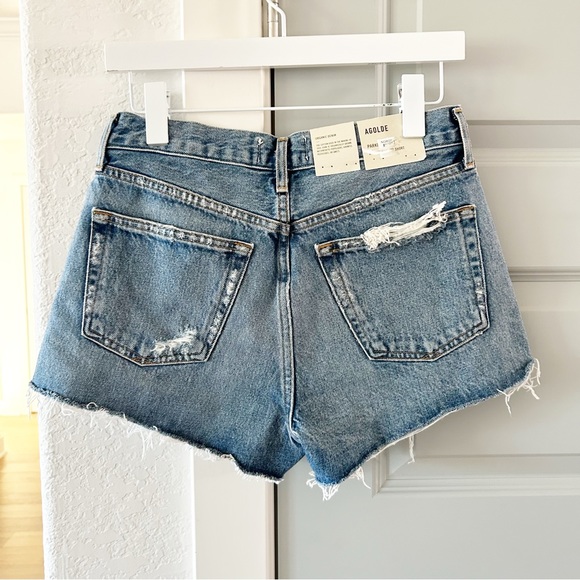NWT Agolde Parker Vintage Cutoff Denim Shorts - Picture 3 of 5
